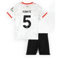 Echipament fotbal Liverpool Ibrahima Konate #5 Tricou Treilea 2024-25 pentru copii maneca scurta (+ Pantaloni scurti)